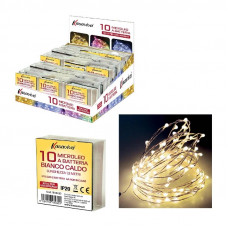 FILO 10 MICROLED A BATTERIA BIANCO (36pz)